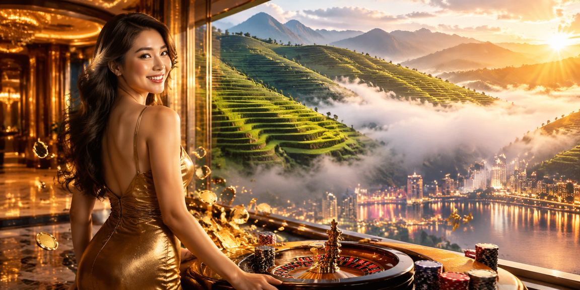Cảnh Sa Pa buổi tối gợi không khí chơi roulette online phong cách Việt Nam